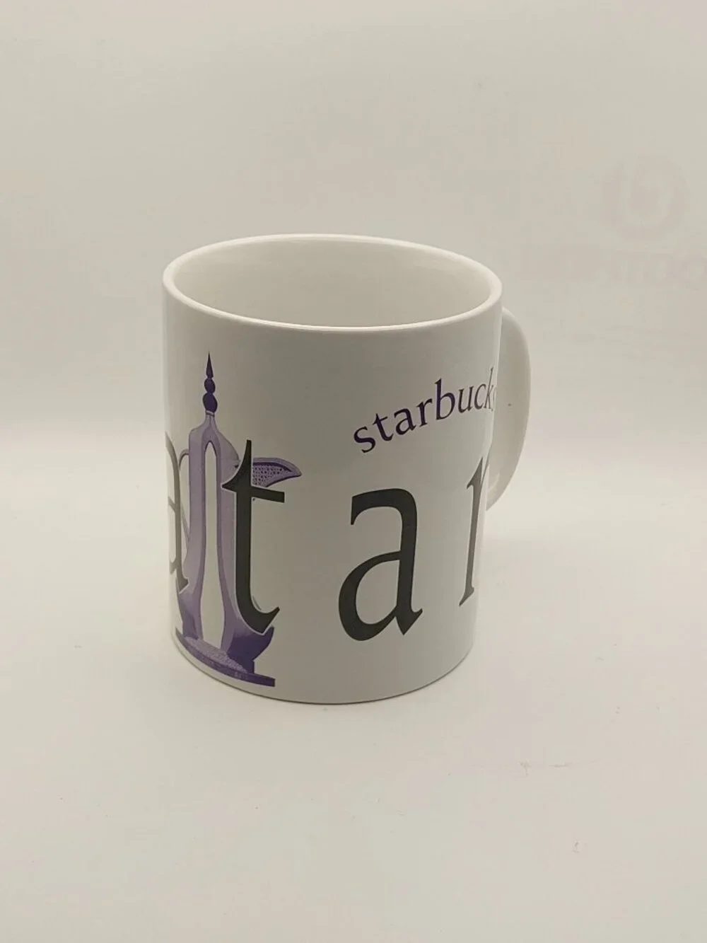 Starbucks Qatar City Mug Collector Series 2002 Ceramic 16oz Coffee Cup